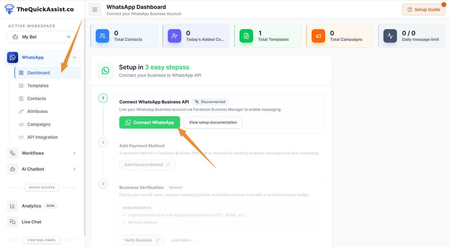 Connect WhatsApp