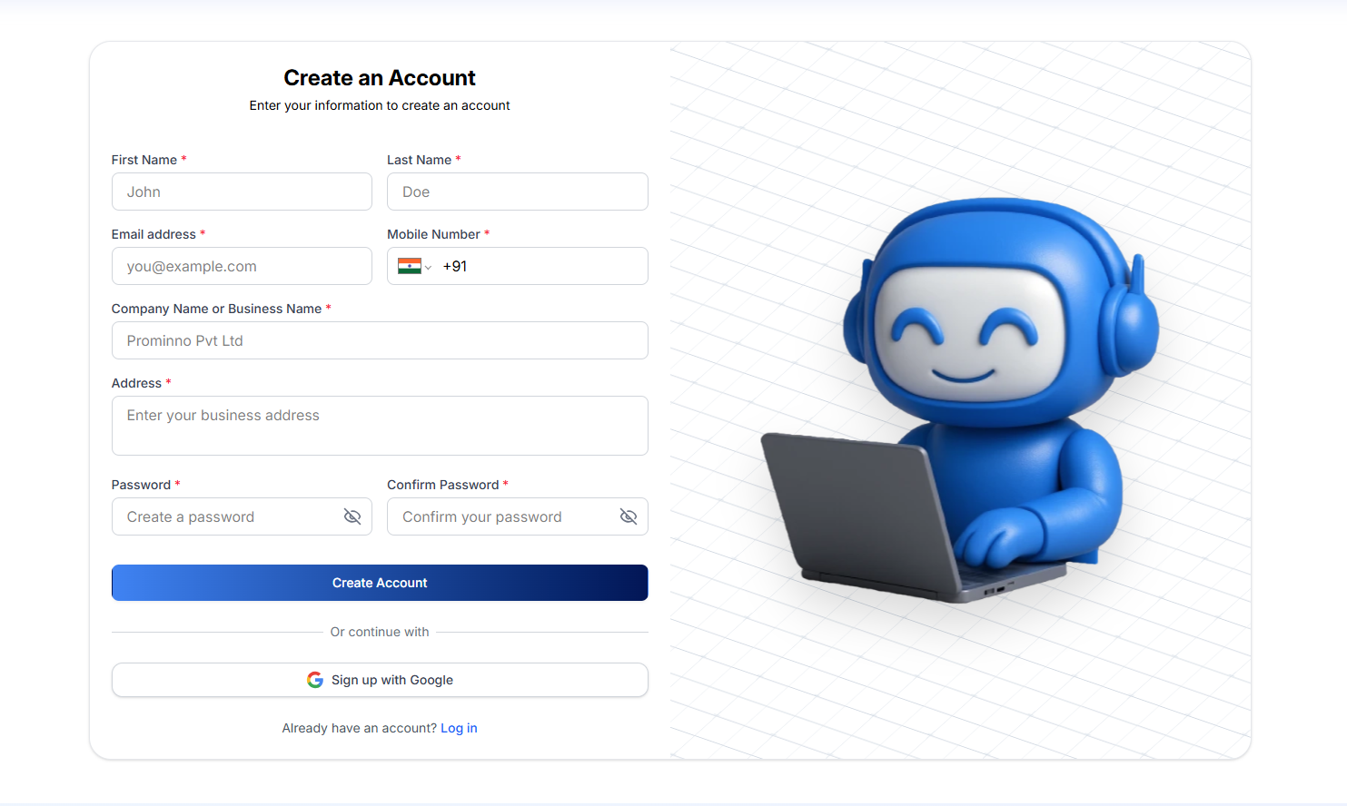 Create an Account